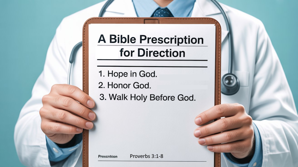 A Bible Prescription For Direction