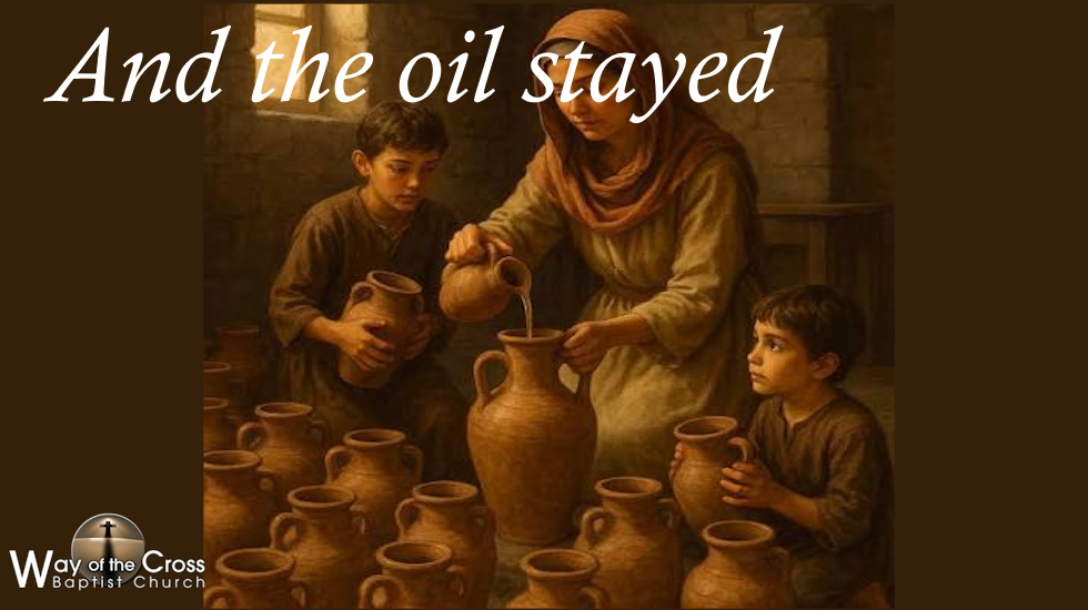 And the oil stayed